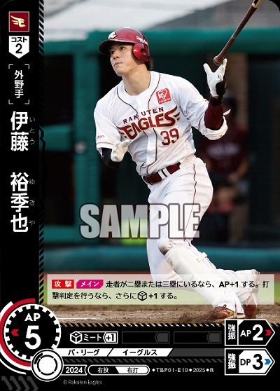 伊藤　裕季也(東北楽天ゴールデンイーグルス) 【TBP01-E19R】